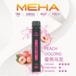 MEHA-小黑條-蜜桃烏龍 一次性電子煙|MEHA 魅嗨 Xbar 小黑條 - 蜜桃烏龍口味